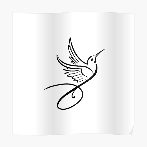Hummingbird flash tattoo design in ballpoint pen  rdrawing