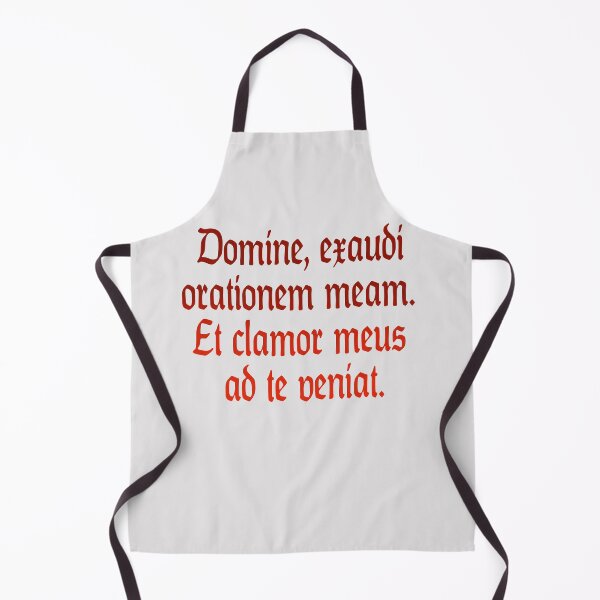 Item preview, Domine, exaudi orarionem meam. (Latin Prayer: O Lord, hear my prayer) RED designed and sold by TheCatholicLady.