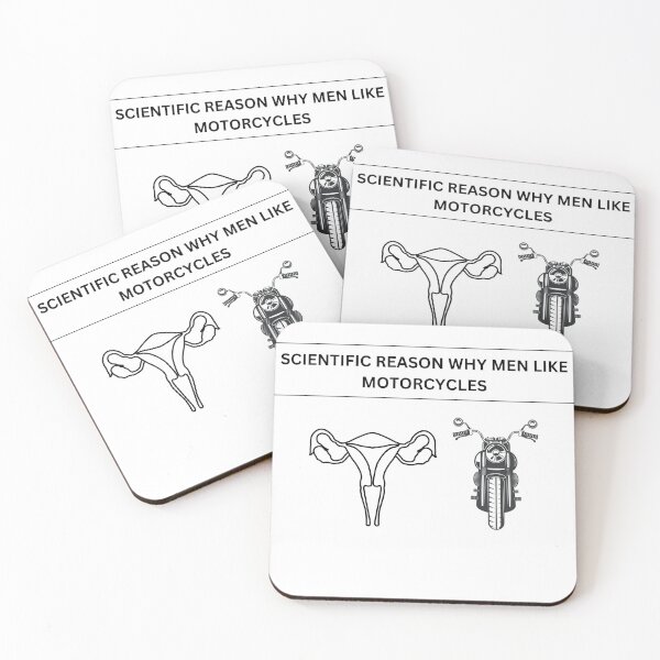 Item preview, SCIENTIFIC REASON WHY MEN LIKE MOTORCYCLES designed and sold by thesmokeydogs.