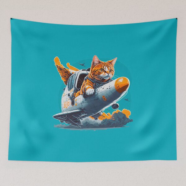 Item preview, Cat Airplane Pilot designed and sold by DesignArtEmpire.