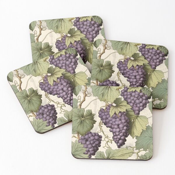 Item preview, Grapes vintage illustration designed and sold by enipra.