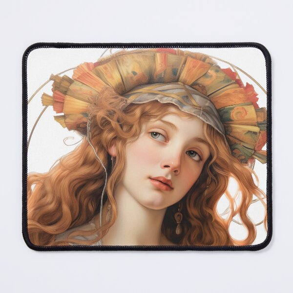 Item preview, Hello Summer: Botticelli-styled Summer Goddess Adorned with Flowers designed and sold by Evelyn Carter.