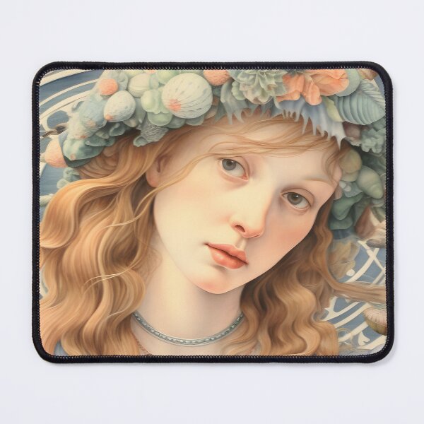 Item preview, Hello Summer: Botticelli-styled Summer Goddess Adorned with Flowers designed and sold by Evelyn Carter.