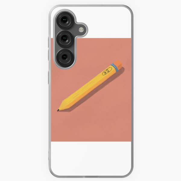 Item preview, Pencil on salmon background designed and sold by Arsenic-Arts.
