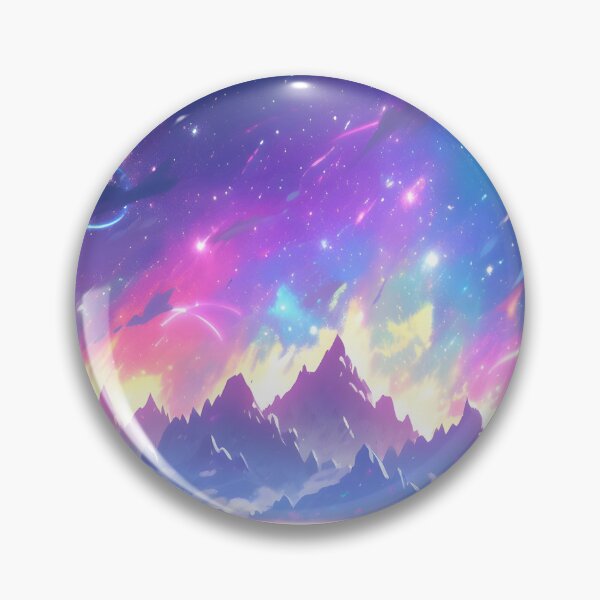 Artikelvorschau, Cosmic Peaks: Galaxy-Inspired Mountain Landscape entworfen und verkauft von Cosmic-Canvases.