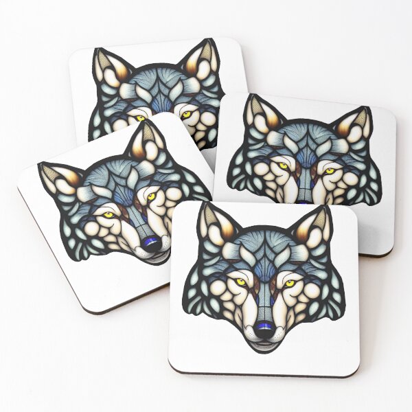 Item preview, Stained Glass Wolf Head No Background designed and sold by DBSR-LLC.