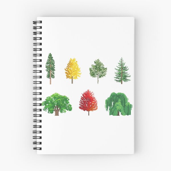 Item preview, Pixel trees x 7 designed and sold by labradorescence.