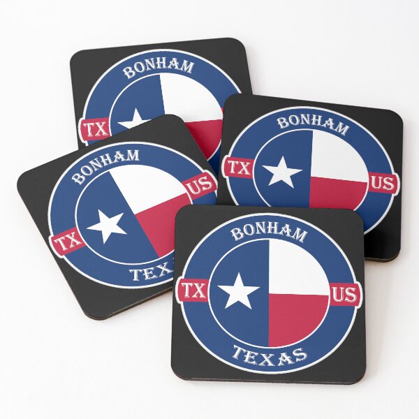 Item preview, Bonham Texas Flag USA Seal Stamp Badge Travel Souvenir designed and sold by TeeHome.