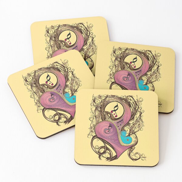 Item preview, Vintage abstract music notes designed and sold by Artbellachi.