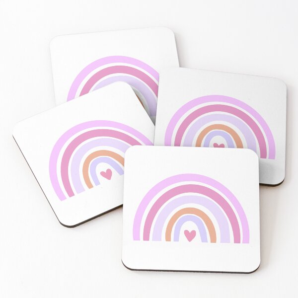 Item preview, Pink rainbow with little heart. designed and sold by ByTaraLouise.