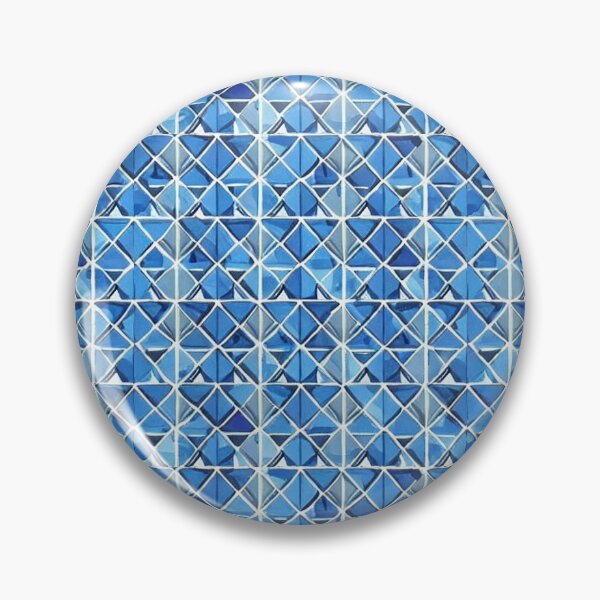 Item preview, Blue and white diamond pattern designed and sold by melridger.
