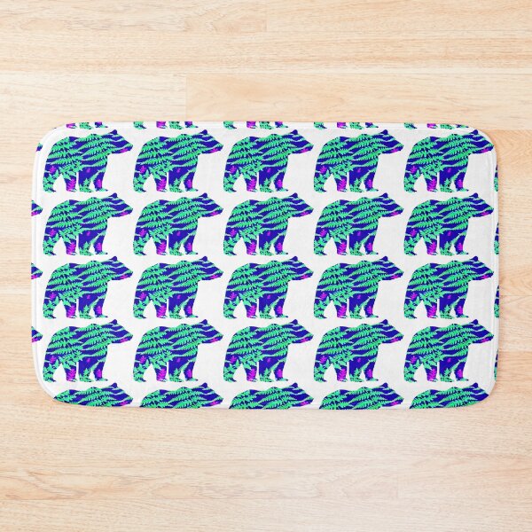 Item preview, Pretty Fern Wild Bear image in watercolour designed and sold by WallabyJelly.