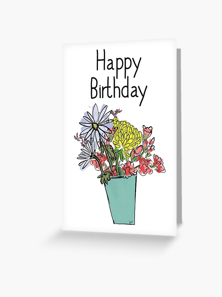 Happy Bouquet, Greeting Card