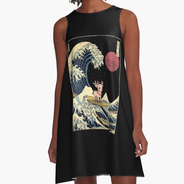 Item preview, Reindeer Kanagawa Japanese Surfing Wave designed and sold by rafaeltto.