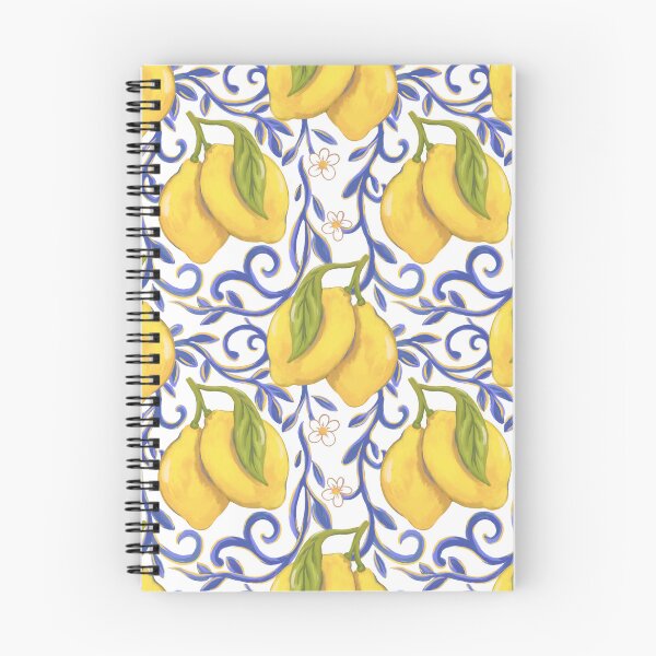 Item preview, Azulejo de estilo mediterráneo pintado a mano con diseño de cítricos Lemon Delight designed and sold by Kraina.