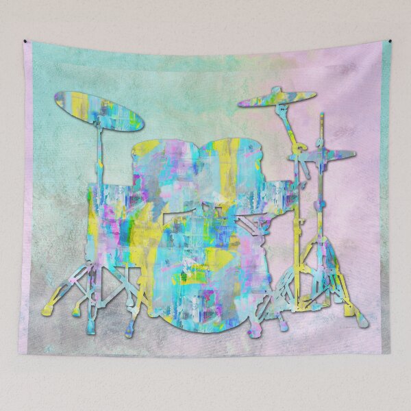 Item preview, Playful Fun Music Drums Art designed and sold by Sharon Cummings Art.