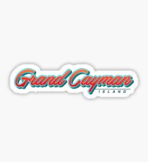 Grand Cayman Island Typografie Sticker