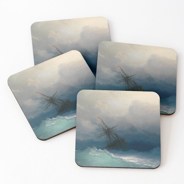 Item preview, Gathering Storm (1899) By Ivan Konstantinovich Aivazovsky. designed and sold by Historical Paintings.
