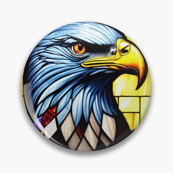 Item preview, Stained Glass Eagle Head designed and sold by DBSR-LLC.