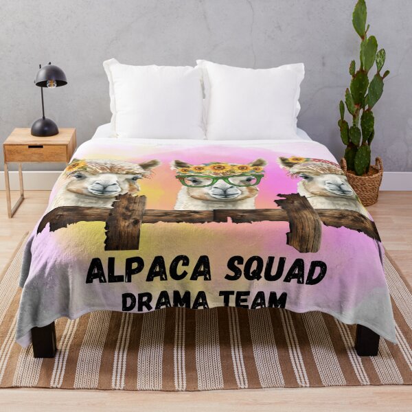 Item preview, Alpaca squad drama team- Alpacas and sunflowers designed and sold by Janetlousart.