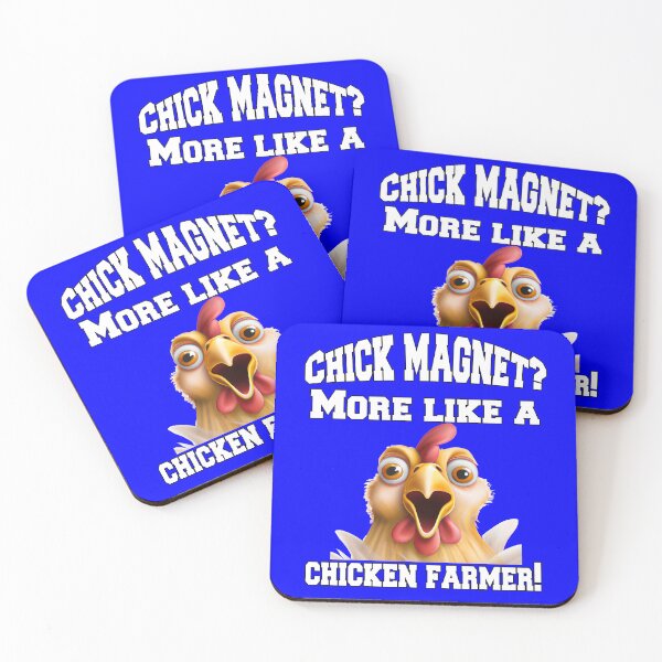 Item preview, Funny Chicken Farmer Humor Chick Magnet? More Like A Chicken Farmer! designed and sold by fantasticdesign.