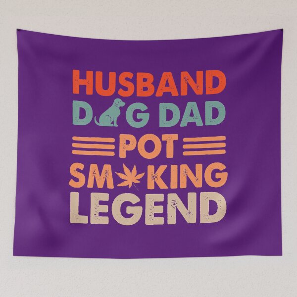 Item preview, Husband Dog Dad Pot Smoking Legend Weed 	 	 designed and sold by rtrwcxqvcw57.