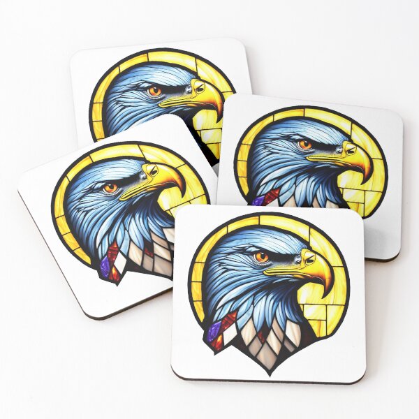 Item preview, Stained Glass Eagle Head No Background designed and sold by DBSR-LLC.