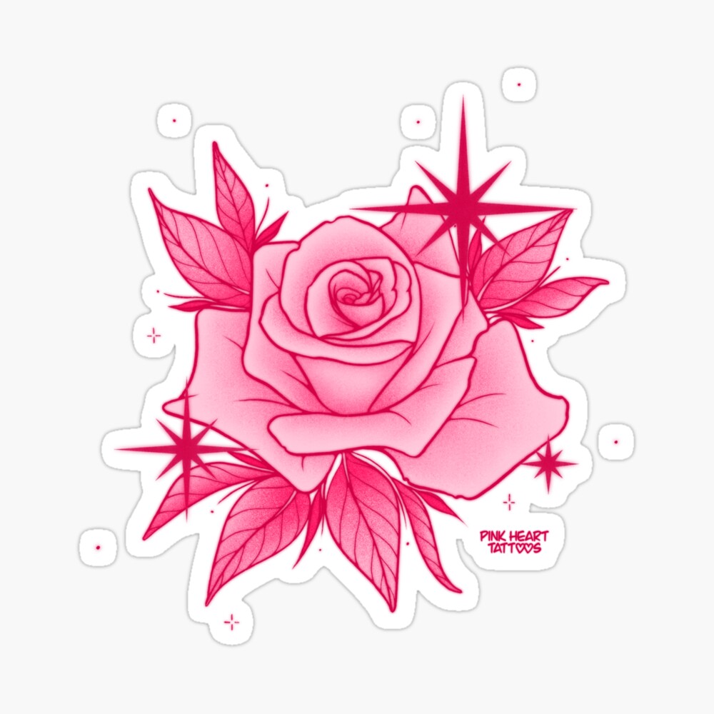 Pink Rose tattoo by Uncl Paul Knows | Post 20841
