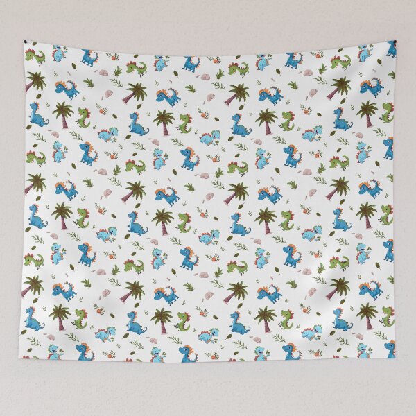 Item preview, cute dinos seamless pattern designed and sold by thesighshop.