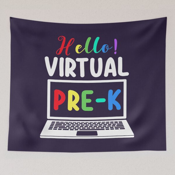 Item preview, Hello Virtual Pre-K Preschool Back To School Teacher Student  	 designed and sold by mnmiintdsh5.