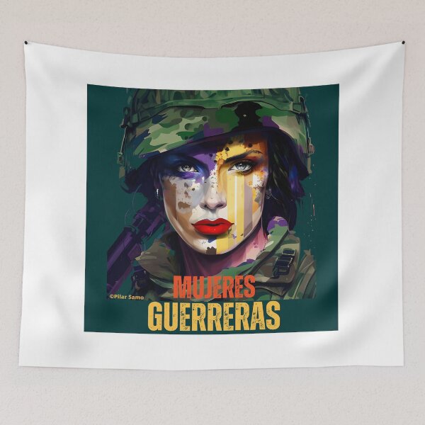 Item preview, Camiseta mujer soldado designed and sold by Mujerguerrera.