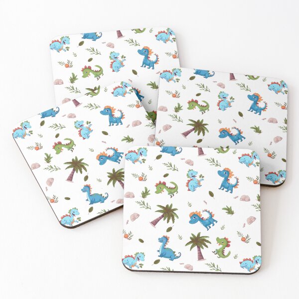 Item preview, cute dinos seamless pattern designed and sold by thesighshop.