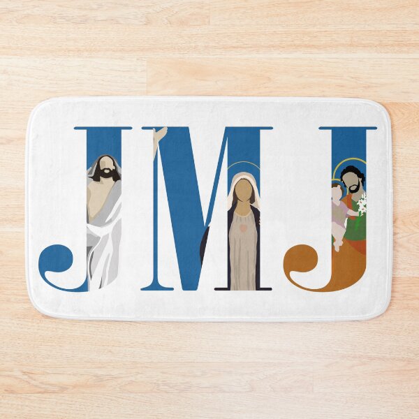 Item preview, JMJ (Jesus Mary and Joseph) : Holy Family Graphic Art designed and sold by TheCatholicLady.
