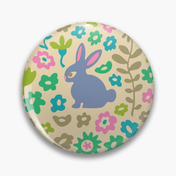 Item preview, BUNNY RABBIT Cute Baby Animal with Flowers in Pastel Lavender Purple - Kids Easter Spring and 2023 Year of the Rabbit - UnBlink Studio by Jackie Tahara designed and sold by Jackie Tahara of UnBlink Studio.