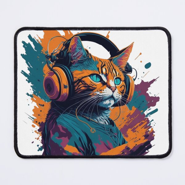 Item preview, DJ Kitty - Feline Grooves designed and sold by tropical-puffin.