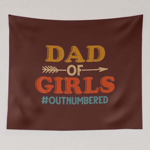 Item preview, Dad of 	 Outnumbered Vintage 	 Father's Day 	 		 designed and sold by lfmksbdqgc69.
