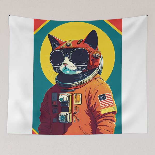 Item preview, Space Cats: Cosmic Illustrations of Feline Astronauts I designed and sold by OcelotStore.