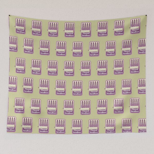 Item preview, Sardines tin pattern designed and sold by piedaydesigns.