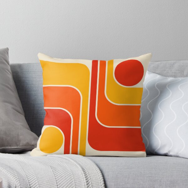 Artikel-Vorschau von Geometrisches Retro-Design 692 Rot, Orange, Gelb und Beige, designt und verkauft von tonymagnerart.