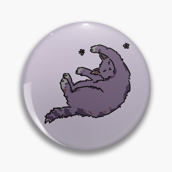 Item preview, purple rolling kitty designed and sold by small things club.