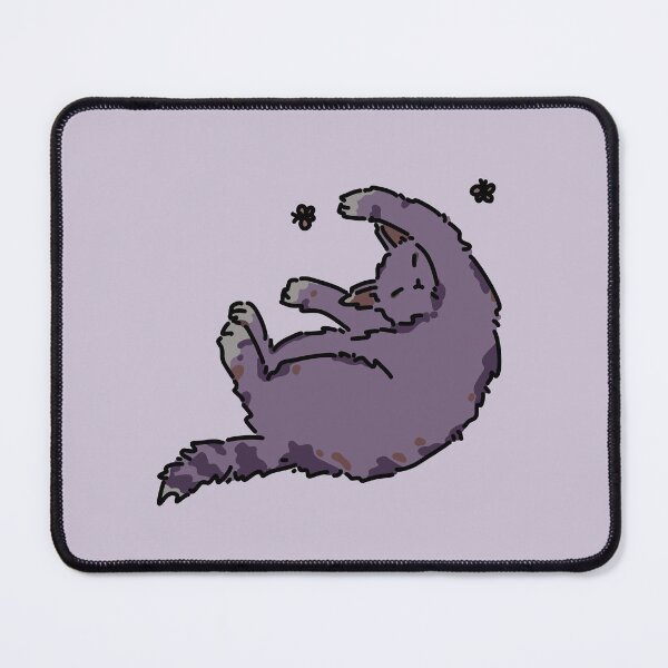 Item preview, purple rolling kitty designed and sold by small things club.