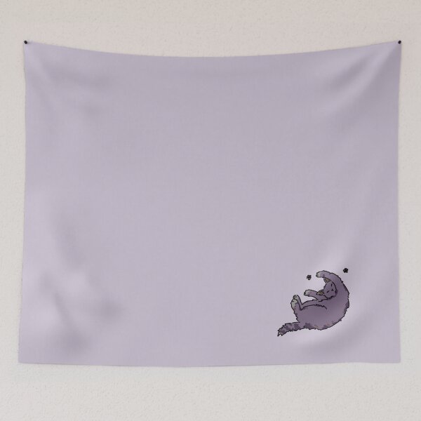 Item preview, purple rolling kitty designed and sold by small things club.