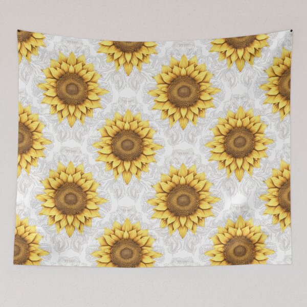 Item preview, Watercolor Sunflower seamless pattern designed and sold by Bitekiprintz.