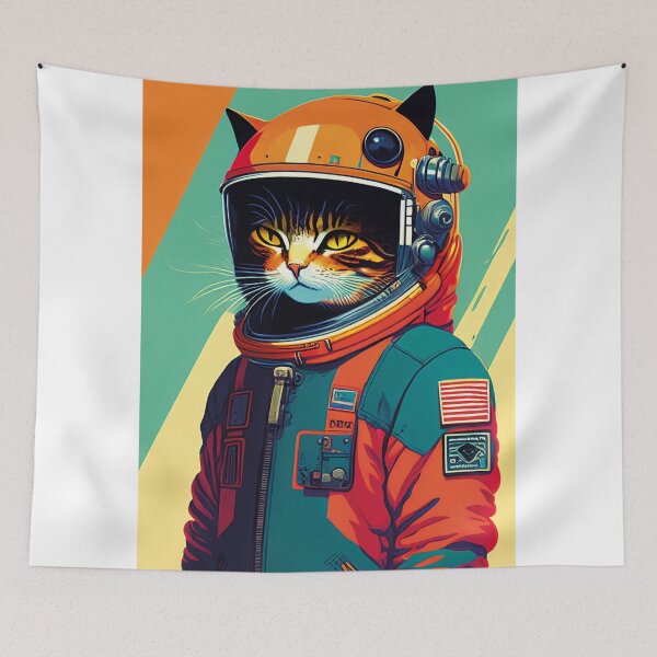Item preview, Space Cats: Cosmic Feline Astronaut Illustrations II designed and sold by OcelotStore.