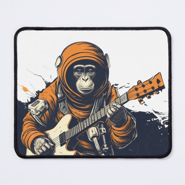 Item preview, AstroMonkey Playing Guitar designed and sold by AngeloGD.