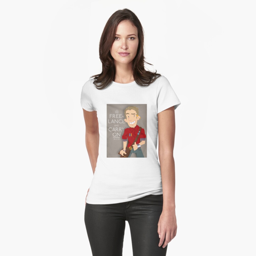 Item preview, Fitted T-Shirt designed and sold by cgsketchbook.