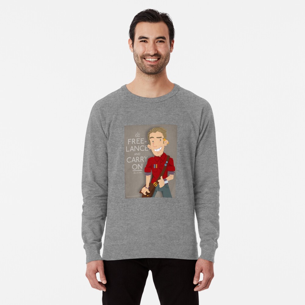 Item preview, Lightweight Sweatshirt designed and sold by cgsketchbook.