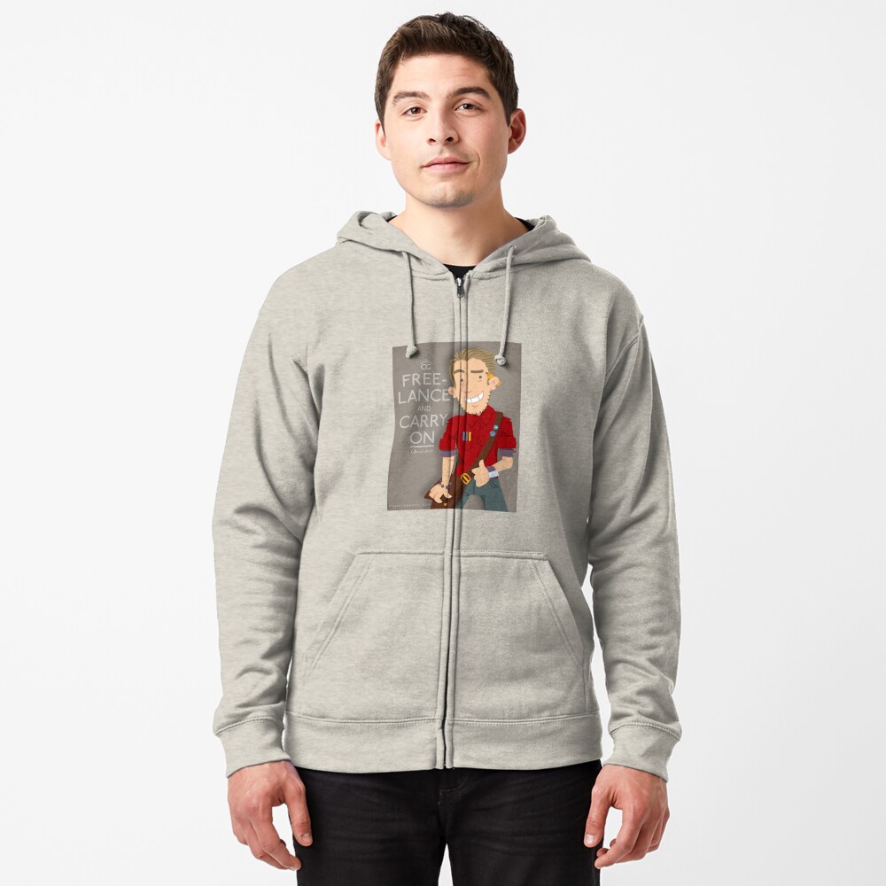 Item preview, Zipped Hoodie designed and sold by cgsketchbook.