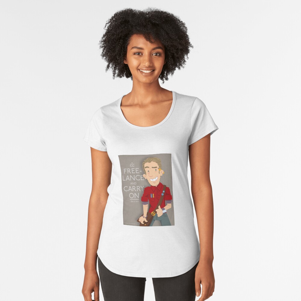 Item preview, Premium Scoop T-Shirt designed and sold by cgsketchbook.