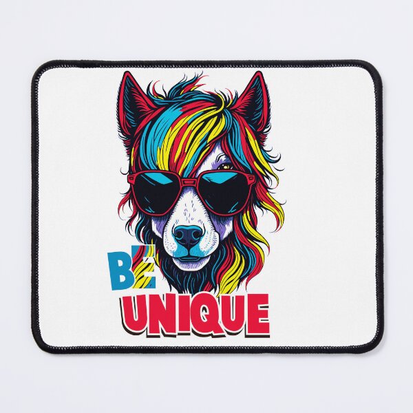 Artikelvorschau, Zebra-Print-Design mit Brille und mehrfarbigem Haar – ein mutiges und lustiges Statement-Stück entworfen und verkauft von dakaseli.